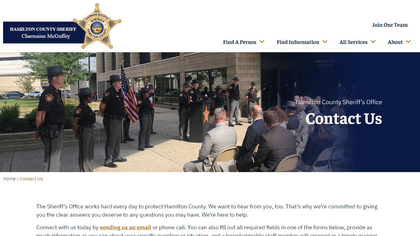 Contact Us - Hamilton County Sheriff's Office